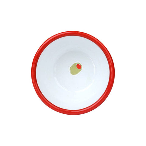 Olive Enamel Bowl | 10cm