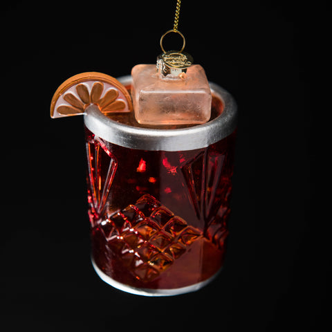 Negroni Cocktail Christmas Holiday Ornament - *PRESALE