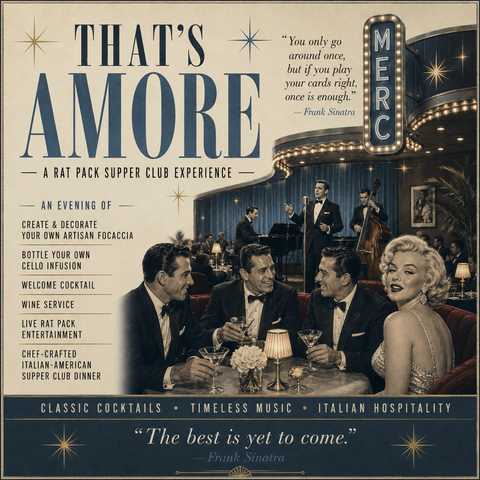 Thats Amore: A Rat Pack Supper Club Cooking Experience