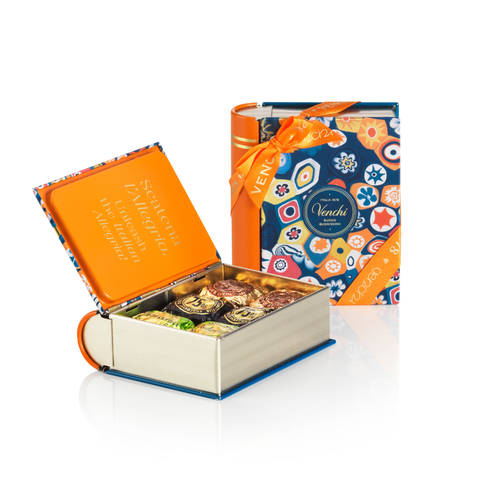 Murrine Mini Book Box - Assorted Gourmet Italian Chocolate