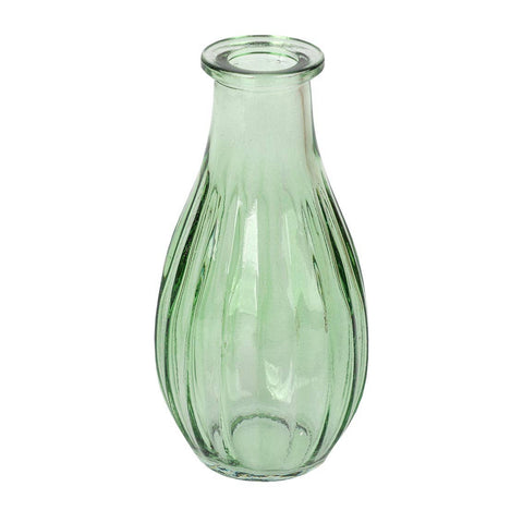 Green Glass Bud Vase | 5.5" | Spring | Summer |Mothers Day |