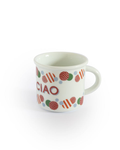 CIAO CIAO MUG - Porcelain mug with writing