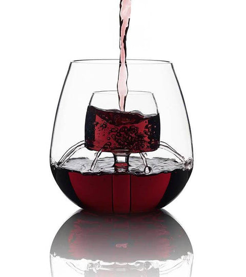 The Stemless Aerating Wine Glass (Set of 2)