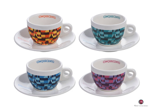 Fiat 500 Cappuccino Cups