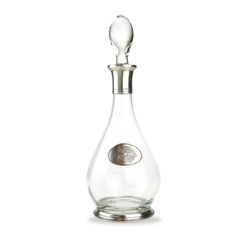 Arte Italica & Crown Linen Designs - Damasco Elegante Decanter