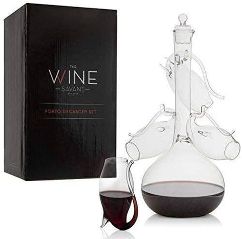 Port Decanter Set, with Port Sipper Glasses