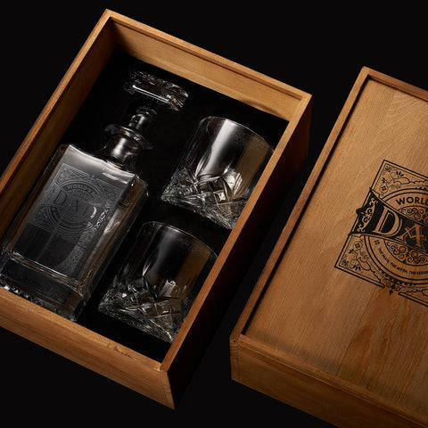 Gift for Dad Whiskey Decanter Gift Set | 730mL