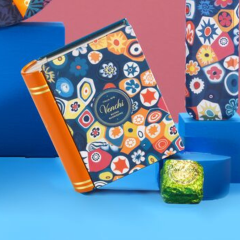 Murrine Mini Book Box - Assorted Gourmet Italian Chocolate