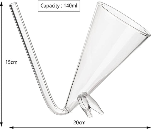 2pk Champagne Shooter With Stands - Acrylic Plastic Reusable