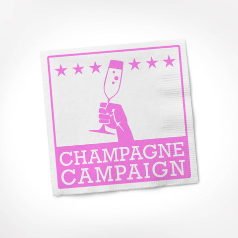 Champagne Campaign | Funny Napkins *LAST CHANCE*