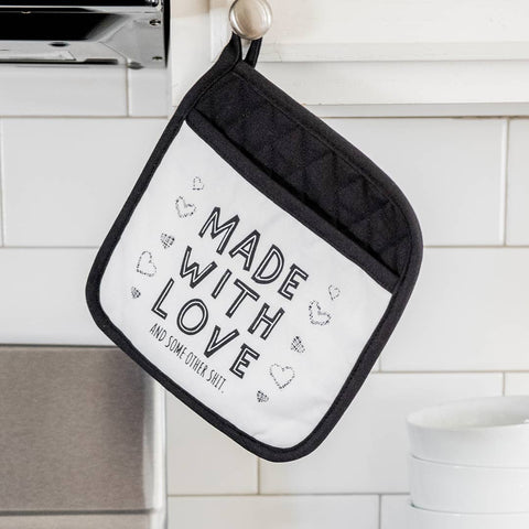 Made With Love | Funny Potholders