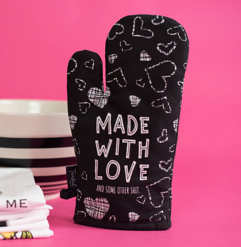 Made With Love  | Funny Oven Mitts *LAST CHANCE*