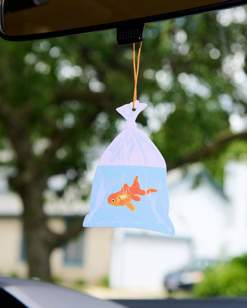 Goldfish in a Bag Air Freshener - Rain Scent - Fathers Day Gift Mothers Day Spring Easter