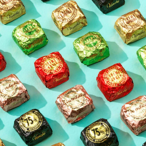 Large Round Christmas Chocolate Box