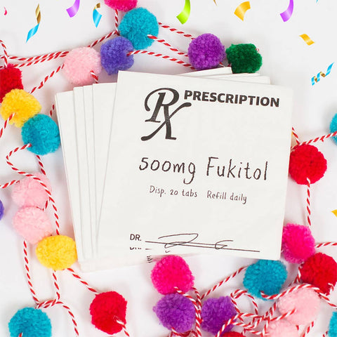 Fukitol Rx | Best Selling Funny Cocktail Napkins for Gifting