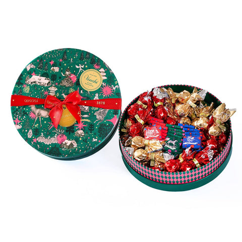 Large Round Assorted Chocolate Christmas Box