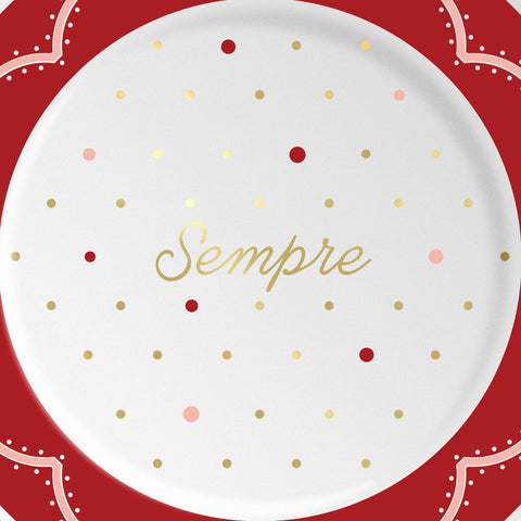 ilaria.i - SEMPERE BIG - Porcelain plate with writing