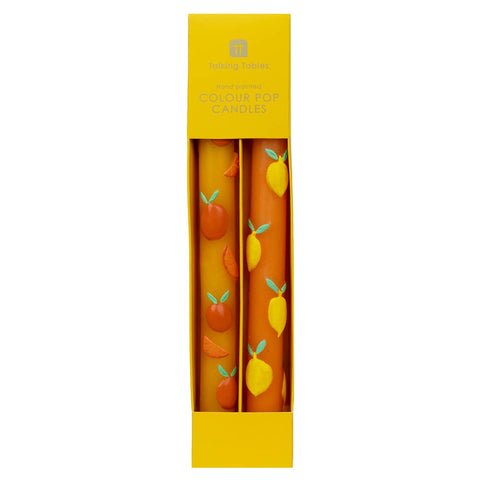 Citrus Taper Candles | 2 Pack | Summer | Mothers Day Gifts |