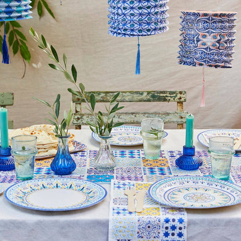 Souk Blue Summer Napkins for Summer Party | 20 Pack |