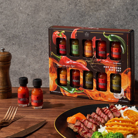 Gourmet Hot Sauce Sampler Gift Set of 10