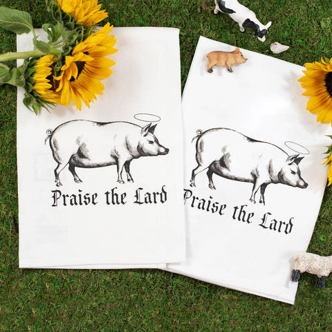 Praise The Lard  | Funny Kitchen Towels *LAST CHANCE*