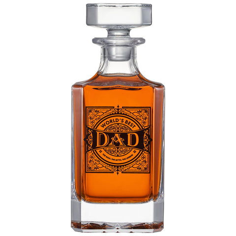 Gift for Dad Whiskey Decanter Gift Set | 730mL