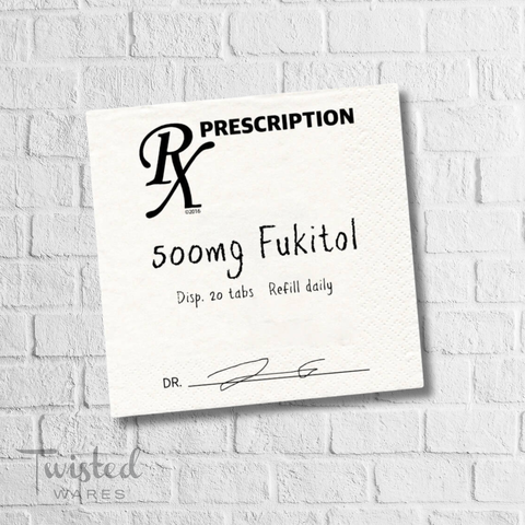 Fukitol Rx | Best Selling Funny Cocktail Napkins for Gifting