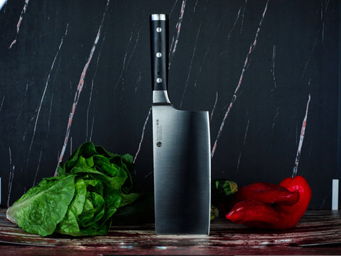 IZUMI ICHIAGO-7"Cleaver knife w/Japanese steel & Tecaran handle