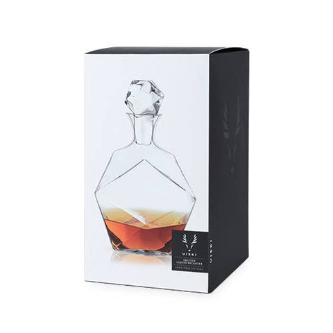 Viski - Seneca™ Faceted Crystal Liquor Decanter