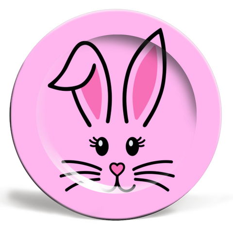 Plates 'Pink Bunny' by Lilly Rose