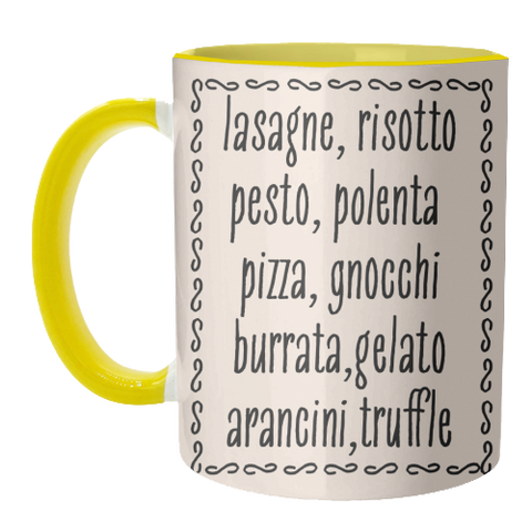 Mugs 'Italian Food' by Move Studio