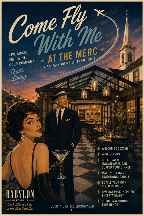 Come Fly with Me - A Rat Pack Supper Club Cooking Experience