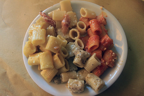 LUNCH:  Amatriciana, Carbonara, Cacio e Pepe: The Roman Holy Trinity of Pasta