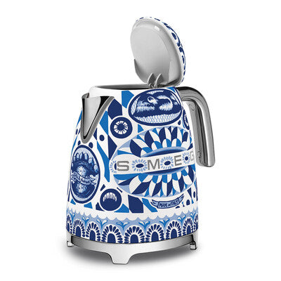 SMEG Dolce & Gabbana Electric Kettle, Blu Mediterraneo