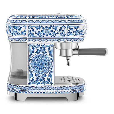 SMEG Dolce & Gabbana Manual Espresso Machine, Blu Mediterraneo