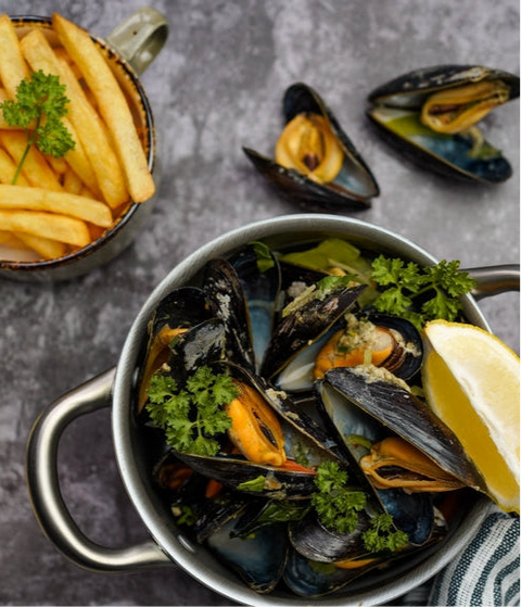 Moules Frites : Mussels 3 Ways