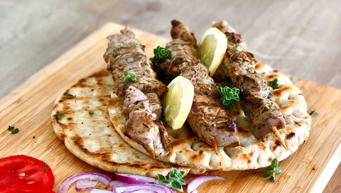 Kids:  Greek Chicken Kebabs & Homemade Pita