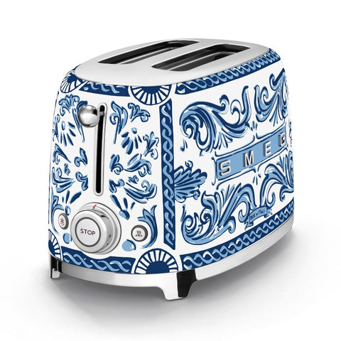 SMEG - DOLCE AND GABBANA - 2 Slice Toaster Blue Mediterraneo