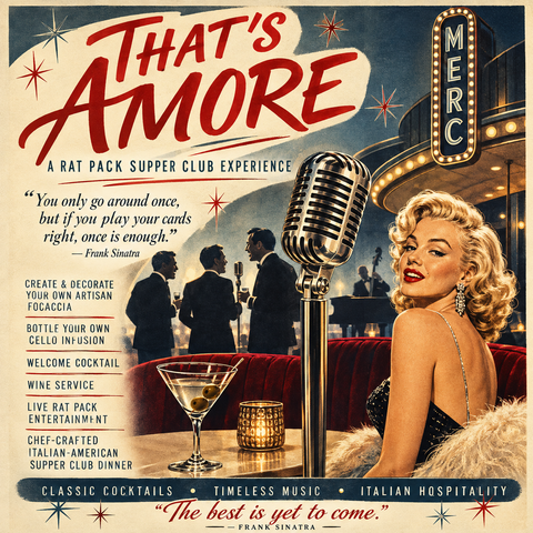 Thats Amore: A Rat Pack Supper Club Cooking Experience