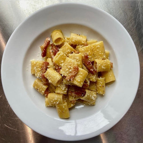 LUNCH:  Amatriciana, Carbonara, Cacio e Pepe: The Roman Holy Trinity of Pasta