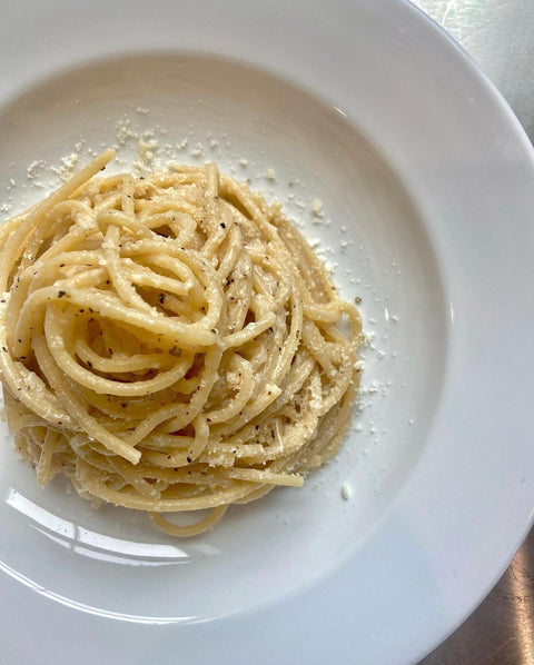 LUNCH:  Amatriciana, Carbonara, Cacio e Pepe: The Roman Holy Trinity of Pasta