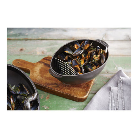 Staub 2 Qt Mussel Pot, Matte Black