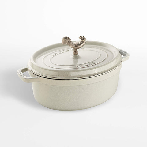 Staub - 5.75-qt Coq au Vin Cocotte - White Truffle