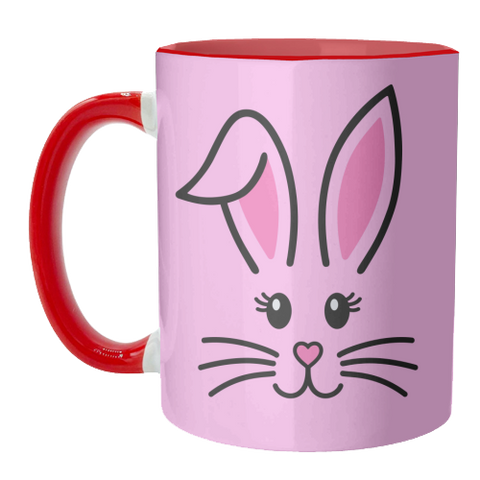 Mugs 'Pink Bunny' by Lilly Rose