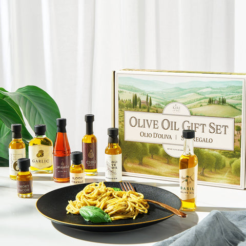 Olive Oil Gourmet Sampler Gift Set of 8 - Extra-Virgin