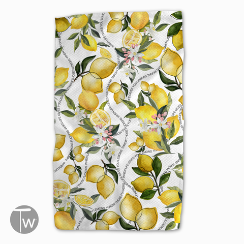 When Life Gives Lemons Tea Towel 4 Pack Christmas Gifts