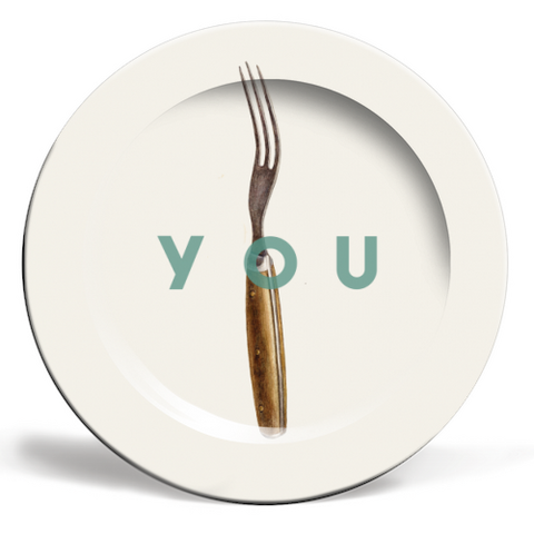 Plates 'Fork You' by The 13 Prints