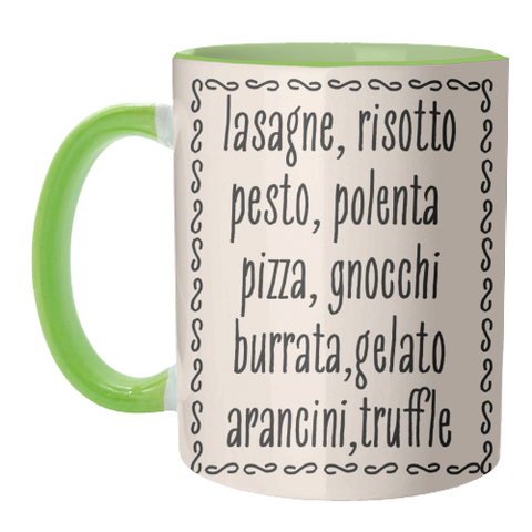 Mugs 'Italian Food' by Move Studio