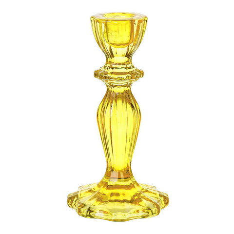 Color Glass Candle Holder