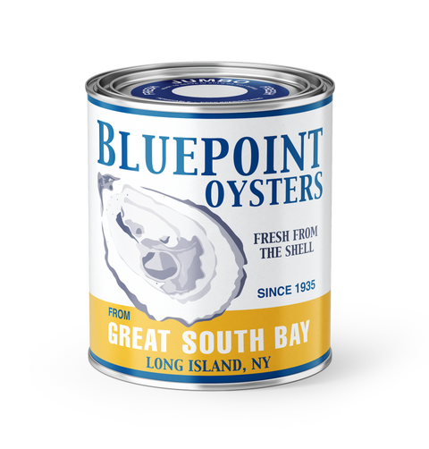 Vintage Blue Point Oyster Style Candle